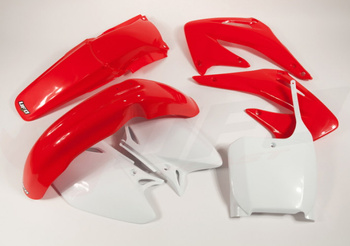 Komplet plastików honda crf 450 r '02-'03 kolor oem (czerwony/biały) (ho106e999)