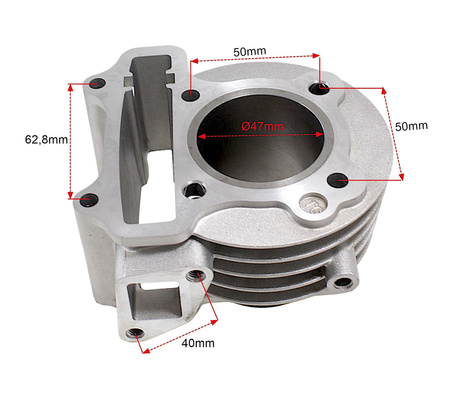 Cylinder Żeliwny Power Force Gy6 Kymco 47 Mm 4t