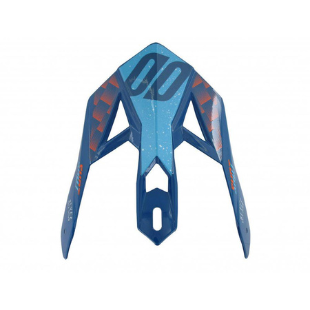 Daszek do kasku peak lite rush blue orange glossy kolor niebieski/pomarańczowy rozmiar uniwersalny
