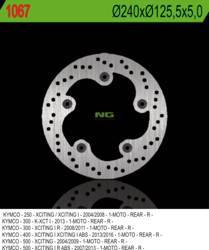 Tarcza hamulcowa tył kymco xciti250/300/500 (240x125,5x5) (5x10,5mm)