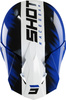 Kask enduro junior dziecięcy Shot Furious Versus Kid biały/niebieski/czarny połysk
