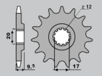 Zębatka przednia 2084 13