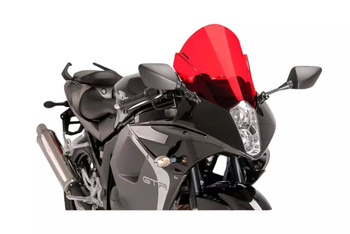 Szyba Sportowa Z-Racing Puig Do Hyosung Gt650ri 13-20 Czerwona