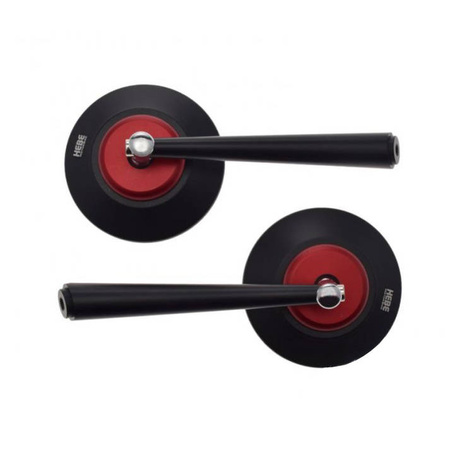 Lusterka motocyklowe okrągłe Hebe CNC M10 M8