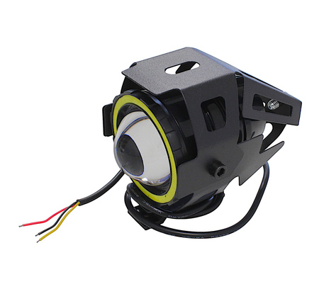 Halogeny Led Z Ringiem Uniwersalne Z Przełącznikiem Komplet 2szt.