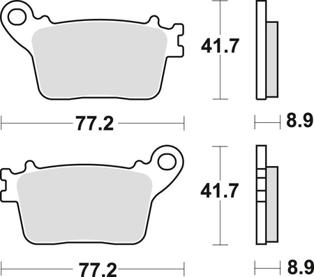 Klocki hamulcowe kh436 sinter cb 600 hornet 07-15, cbr 600 rr 07-16, cbr 1000 fireblade 06-19, kawasaki zx6r 636 13-, zx10r / rr 10-, suzuki