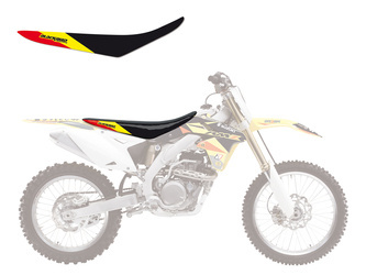 Pokrowiec/poszycie na siedzenie suzuki rmz450 '18 dream 3 kolor czarny/żółty/czerwony