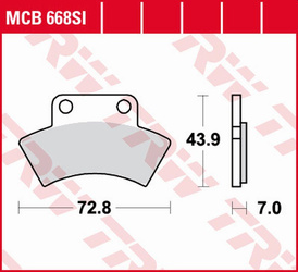 Klocki hamulcowe KH232 Sinter Offroad tył CF Moto 500 Polaris Scrambler