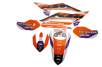 KOMPLET NAKLEJEK (OKLEIN) KTM SX 85 '25 DREAM 5 KOLOR POMARAŃCZOWY BIAŁY CZARNY