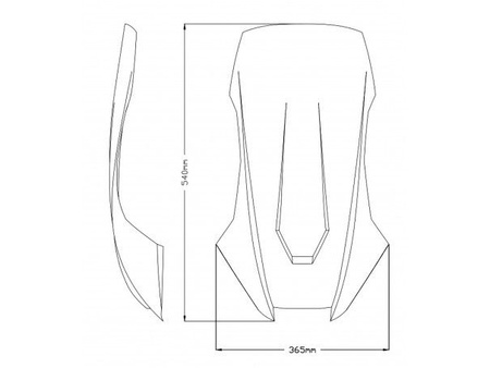 Szyba Sportowa Puig Do Honda X-Adv 21-23 Czarna