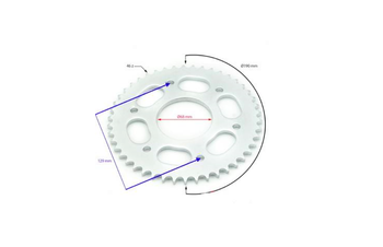 Zębatka tył do motocykla 46 zębów wew 68 mm 428h enduro i inne