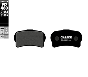 Klocki hamulcowe kh644 trial, przód