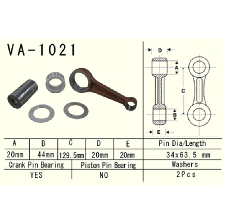 Vesrah - Korbowód Honda Trx500fe  Fourtrax Foreman 05-11r