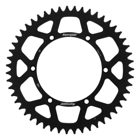 Zębatka tylna aluminiowa 7075-t6 (ergal) 489 51 kawasaki kx/kxf 84-18 (jtr460.51) kolor czarny