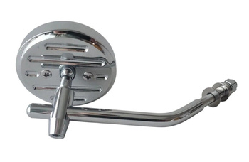 LUSTERKO HARLEY DAVIDSON 3" OKRĄGŁE CUSTOM BUFALO CHROMOWANE PRAWE / LEWE (GWINT PRAWY M10)