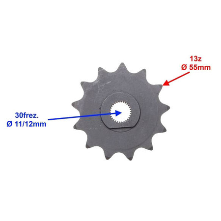 Zębatka przód zdawcza 13Z 415 Komar
