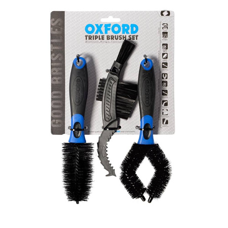 Zestaw szczotek do czyszczenia motocykla bicycle triple brush set (stary kod: ox244)