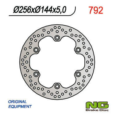 Tarcza hamulcowa tył honda xl 1000v 03-11, cbr 1100xx 97-04, x11 00-03, vfr 750f 86-89 (256x144x5 mm) (6x10,5 mm)