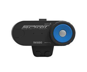 Interkom (intercom) motocyklowy spirit łączność do 500m z radiem , mikrofonem na pałąku i szybkim mocowaniem (synchro z mp3,gps). paruje się z 3 innymi interkomami (el)