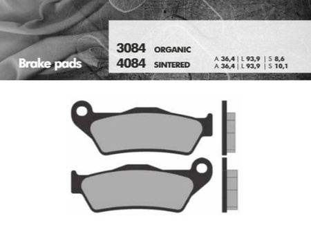 Klocki hamulcowe kh363 spiek metaliczny (złote) bmw tył (ft 4084)