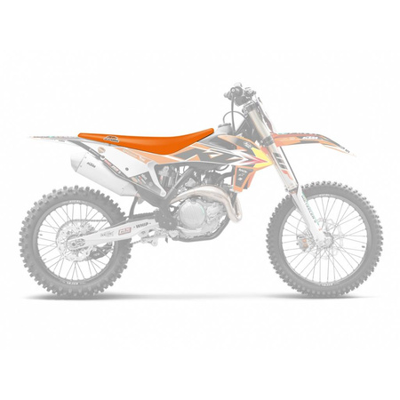 Pokrowiec/poszycie na siedzenie ktm sx/sxf '19-'22, exc '20-'23 replica trophy 2022, kolor pomarańczowy