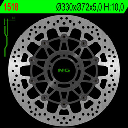 Tarcza hamulcowa przód ducati multistrada 1200 15-18 (330x72x5,0mm) (5x8,5mm)