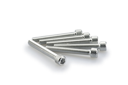 Śruby z anodyzowanego aluminium blister 6 śrub imbusowych m6x45mm srebrne