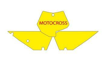 Komplet naklejek (oklein) pod numery startowe ktm sx/sxf '07-'10