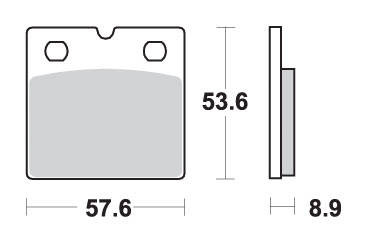 klocki hamulcowe kh171 street excel sinter kolor złoty