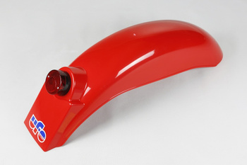 Błotnik tył uniwersalny z lampą ktm '75-'76, gori '74-'76, beta '76-'78 kolor czerwony