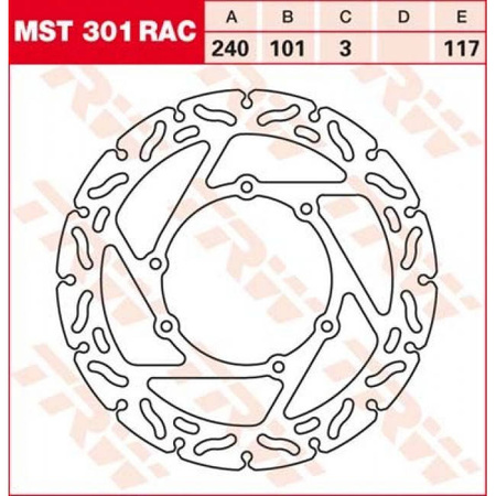 Tarcza hamulcowa przód honda cr 125 / 250 95-07, crf 250 / 450 r / x 04-14 (promocja)