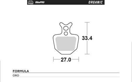 Moto-master bike pro klocki hamulcowe rowerowe organiczne