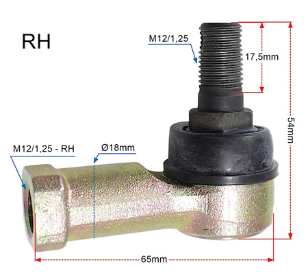 Końcówki Drążków Kierowniczych Tekyo Lewa + Prawa Yamaha 51-1007-Lr