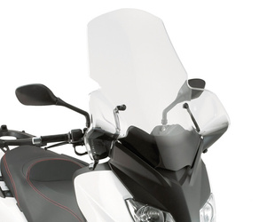 Szyba yamaha x-max 125-250 (10-13), mbk skycruiser 125 (10-12) 73,5 x 63 cm przezroczysta - potrzebne mocowanie d446kitk