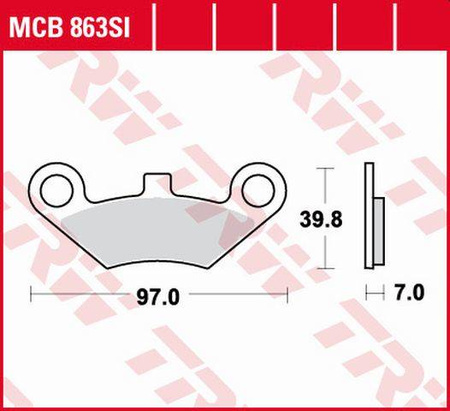 Klocki hamulcowe kh453 sinter offroad quadzilla 500 06-, przód, cf moto 500