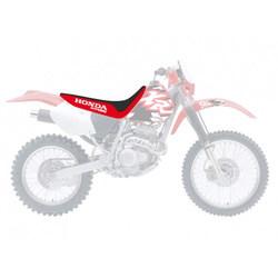 Pokrowiec/poszycie na siedzenie honda xr 250/400 '96-'04 traditional, logo honda, kolor czarny/czerwony