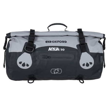 TORBA NA TYŁ MOTOCYKLA ROLLBAG SZARA OXFORD 50 L