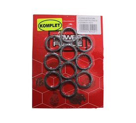 Uszczelki Tłumika Wydechu Power Force 125/150 Ccm 4t 22x30x5mm Gy6 - 10 Sztuk