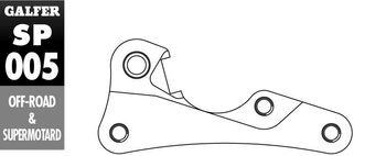 Adapter tarczy hamulcowej 270mm suzuki rmz 250 '07- rmz 450 '05-/ kawasaki kxf 250/450 '06-, klx 450 '07-