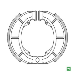 Szczęki hamulcowe sh624 derbi atlantis , predator , suzuki katana 50 , an 125 ,  lt-f 160 (120x25mm)