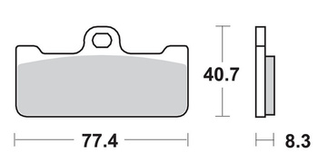 KLOCKI HAMULCOWE RACIDUAL SINTER KOLOR ZŁOTY TARCZA PRAWA PRZÓD APRILIA SXV 450/550 VAN DEN BOSCH '08-'10, BREMBO RACICALIPERS, GALESPEED, (STOSOWAĆ Z 695DS-1 (NA ZAMÓWIENIE - bok@olekmotocykle.pl)
