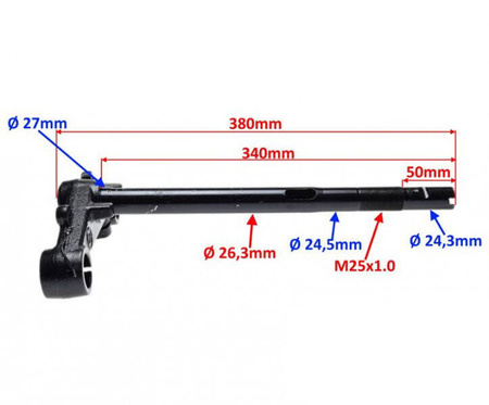 Półka widelca sztyca skuter 2T Keeway Focus F-Act