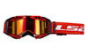 Gogle LS2 Aura Pro czarno czerwone lustrzanka 2023
