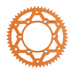 ZĘBATKA TYLNA ALUMINIOWA T7075 (ERGAL) 899 52 (89952) KTM/HUSQVARNA/HUSABERG (JTA897.52) (ŁAŃC. 520) KOLOR POMARAŃCZOWY