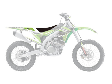 Pokrowiec/poszycie na siedzenie kawasaki kxf 250 '13-'20, kxf 450 '16-'18, dream 4 kolor czarny/zielony/biały
