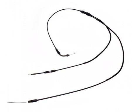 Linka gazu do skutera 2T z rozdzielaczem długa