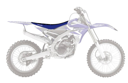 Pokrowiec/poszycie na siedzenie yamaha yzf 250 '14-'18, yzf 450 '14-'17, wr 250f '15-'18, wr 450f '16-'18, zebra kolor czarny/niebieski