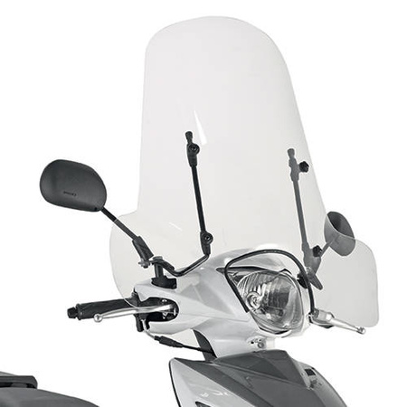 Szyba keeway / piaggio / peugeot / sym / suzuki 50,8x66 cm przezroczysta (107a) - bez mocowań
