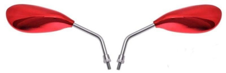 Lusterka do skutera Quada czerwoneŁezki M8