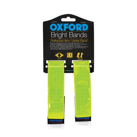 Oxford paski/taśmy odblaskowe na ramię lub kostkę kolor żółty fluo (2szt)
